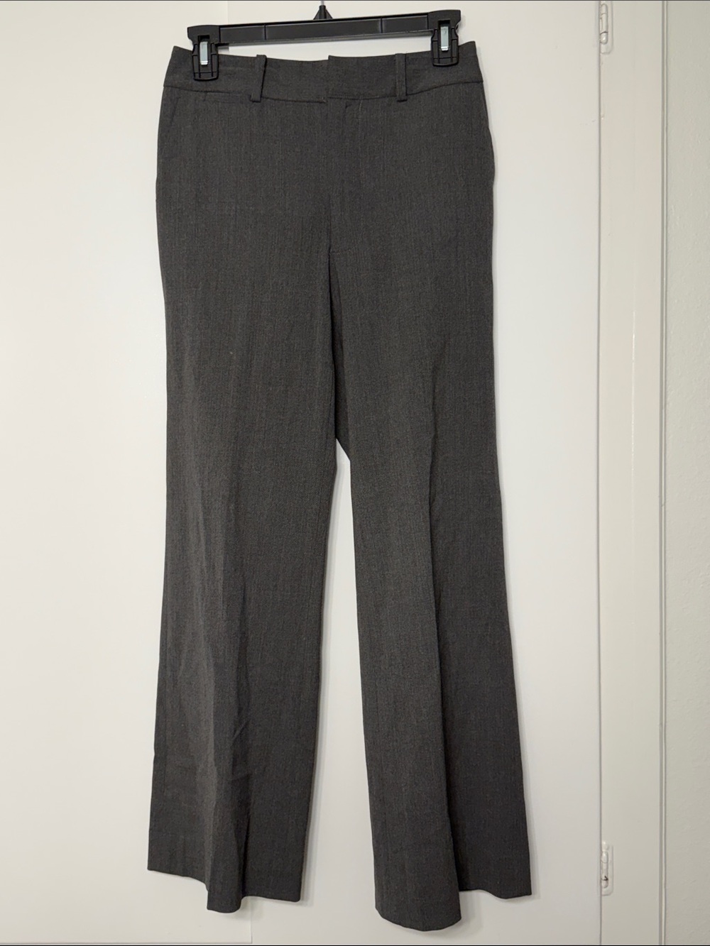 Lauren By Ralph Lauren Women's Charcoal Gray Straight-Leg Dress Pants